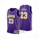 Camiseta Los Angeles Lakers Lebron James NO 23 Statement 2025-26 Violeta