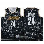 Camiseta Luces de la ciudad Los Angeles Lakers Kobe Bryant Negro