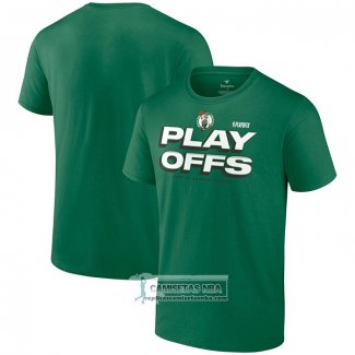 Camiseta Manga Corta Boston Celtics 2023 NBA Playoffs Verde