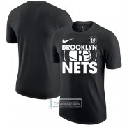 Camiseta Manga Corta Brooklyn Nets Negro1