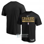 Camiseta Manga Corta Cleveland Cavaliers Practice Performance 2022-23 Negro