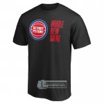 Camiseta Manga Corta Detroit Pistons Whole New Game Negro