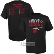 Camiseta Manga Corta Miami Heat 2023 NBA Finals Roster Negro