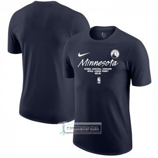 Camiseta Manga Corta Minnesota Timberwolves Negro