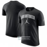 Camiseta Manga Corta San Antonio Spurs Essential Ciudad Negro