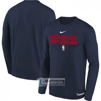 Camiseta Manga Larga Washington Wizards Practice Performance 2022-23 Negro