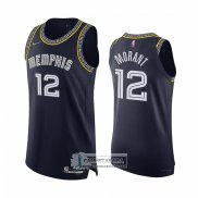 Camiseta Memphis Grizzlies Ja Morant NO 12 Ciudad 2021-22 Autentico Azul