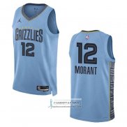 Camiseta Memphis Grizzlies Ja Morant NO 12 Statement 2022-23 Azul