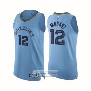 Camiseta Memphis Grizzlies Ja Morant NO 12 Statement Autentico 2021-22 Azul