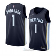 Camiseta Memphis Grizzlies Kyle Anderson Icon 2018 Azul