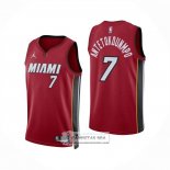 Camiseta Miami Heat Giannis Antetokounmpo NO 7 Statement Rojo