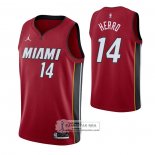 Camiseta Miami Heat Tyler Herro NO 14 Statement 2020-21 Rojo