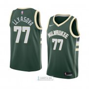 Camiseta Milwaukee Bucks Ersan Llyasova Icon 2018 Verde