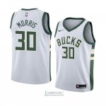Camiseta Milwaukee Bucks Jaylen Morris Association 2018 Blanco