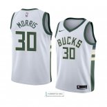 Camiseta Milwaukee Bucks Jaylen Morris Association 2018 Blanco