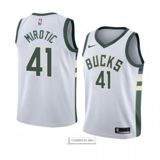 Camiseta Milwaukee Bucks Nikola Mirotic Association 2018 Blanco