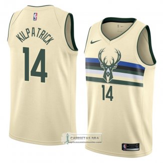 Camiseta Milwaukee Bucks Sean Kilpatrick Ciudad 2018 Crema