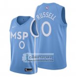 Camiseta Minnesota Timberwolves D'angelo Russell Ciudad 2019-20 Azul