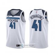 Camiseta Minnesota Timberwolves Juancho Hernangomez Association 2019-20 Blanco