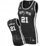 Camiseta Mujer Spurs Duncan Negro