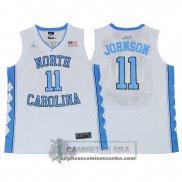 Camiseta NCAA North Carolina Johnson Blanco