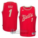 Camiseta Navidad Bulls Rose 2015 Rojo
