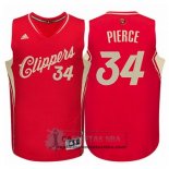 Camiseta Navidad Clippers Pierce 2015 Rojo