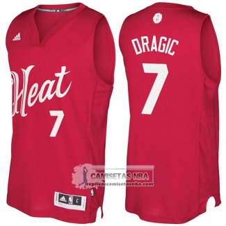 Camiseta Navidad Heats Goran Dragic 2016 Rojo