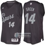 Camiseta Navidad Spurs Danny Veder 2016 Negro