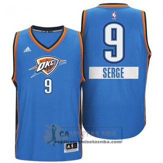 Camiseta Navidad Thunder Ibaka 2014 Azul