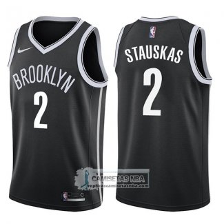 Camiseta Nets Nik Stauskas Icon 2017-18 Negro