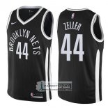 Camiseta Nets Tyler Zeller Ciudad 2017-18 Negro