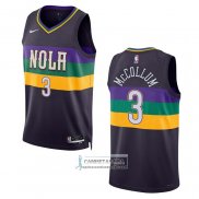 Camiseta New Orleans Pelicans C.J. Mccollum NO 3 Ciudad 2022-23 Violeta