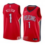 Camiseta New Orleans Pelicans Jameer Nelson Statement 2018 Rojo