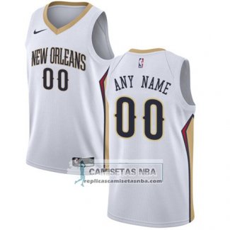 Camiseta New Orleans Pelicans Personalizada 2017-18 Blanco