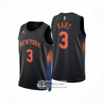 Camiseta New York Knicks Josh Hart NO 3 Statement 2025-26 Negro