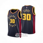 Camiseta Nino Golden State Warriors Stephen Curry NO 30 Ciudad 2024-25 Azul
