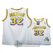 Camiseta Nino Lakers Johnson Blanco