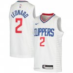 Camiseta Nino Los Angeles Clippers Kawhi Leonard NO 2 Association 2020-21 Blanco