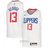 Camiseta Nino Los Angeles Clippers Paul George NO 2 Association 2020-21 Blanco