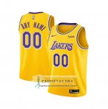 Camiseta Nino Los Angeles Lakers Personalizada Icon 2018-19 Amarillo