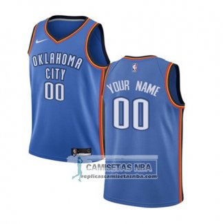 Camiseta Nino Oklahoma City Thunder Personalizada 2017-18 Azul