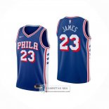 Camiseta Nino Philadelphia 76ers LeBron James NO 23 Icon 2025-26 Azul