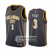 Camiseta Oklahoma City Thunder Chris Paul Ciudad Negro