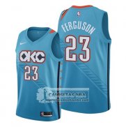Camiseta Oklahoma City Thunder Terrance Ferguson Ciudad Edition Azul