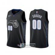 Camiseta Orlando Magic Aaron Gordon Ciudad Negro