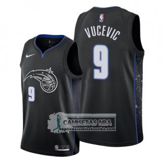 Camiseta Orlando Magic Nikola Vucevic Ciudad Edition Negro