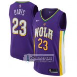 Camiseta Pelicans Davis Ciudad 2017-18 Violeta