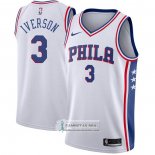 Camiseta Philadelphia 76ers Allen Iverson NO 3 Association Blanco