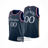 Camiseta Philadelphia 76ers Personalizada Ciudad 2025-26 Azul